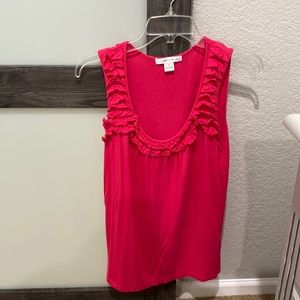 Flowy ruffle sleeveless top